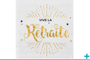 Serviette de table retraite