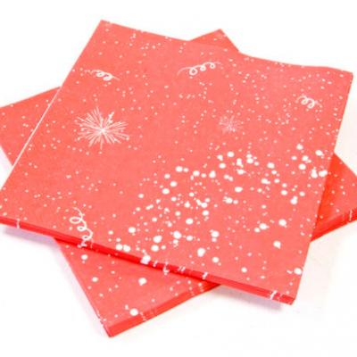 Serviette de table rouge 2