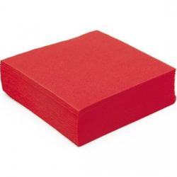 Serviette de table rouge micro gaufree 1