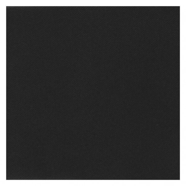 Serviette de table tissu airlaid noir 40cm