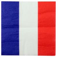 Serviette de table tricolore france