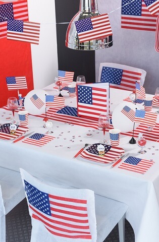 Serviette de table usa 1