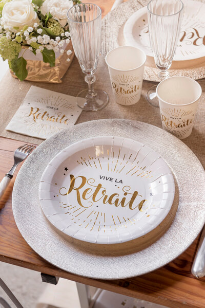 Serviette vive la retraite 1