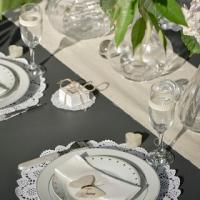 Set de table blanc dentelle 1