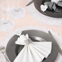 Set de table dentelle blanc 1