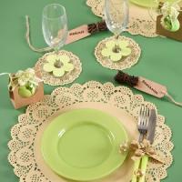 Set de table dentelle kraft 2