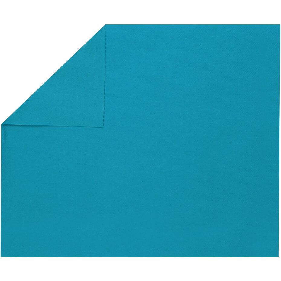 Set de table elegant tissu jetable airlaid bleu aqua