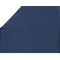 Set de table elegant tissu jetable airlaid bleu royal