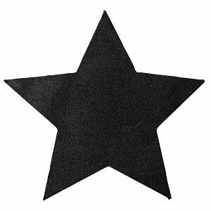 Set de table étoile pailletée noir (x2) REF/3928