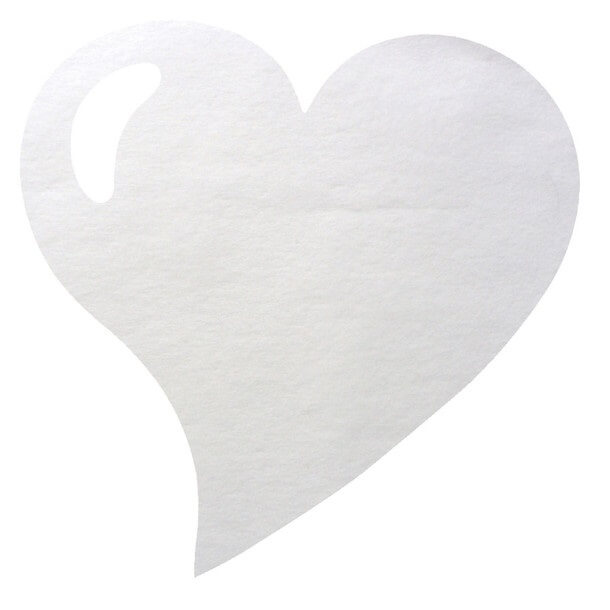 Set de table mariage coeur blanc 1
