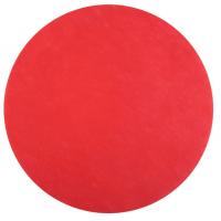 Set de table rond rouge