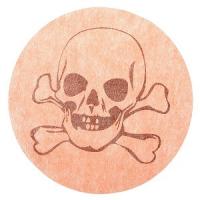 Set de table tete de mort orange