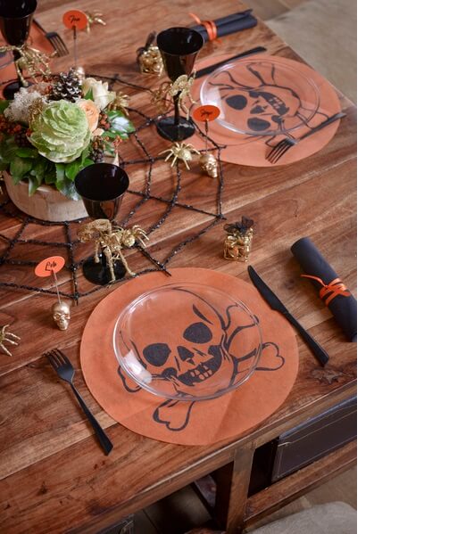 Set de table tete de mort