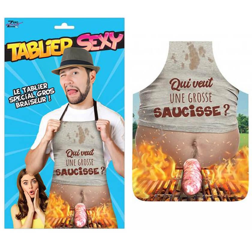 tablier de cuisine rigolo sexy, cadeau rigolo femme et origi