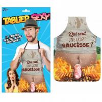 Sexg055 tablier homme saucisse cadeau fete adulte humoristique
