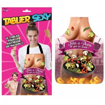 1 Tablier femme cuisine REF/SEXG056 (Cadeau fête adulte humoristique)