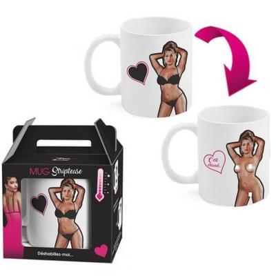 1 Mug thermo-réactif déshabilleur femme REF/SEXR027 Cadeau de fête adulte