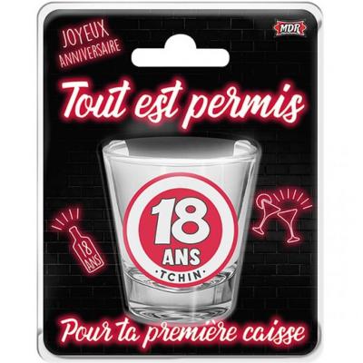 Shot01 cadeau anniversaire 18ans verre shooter