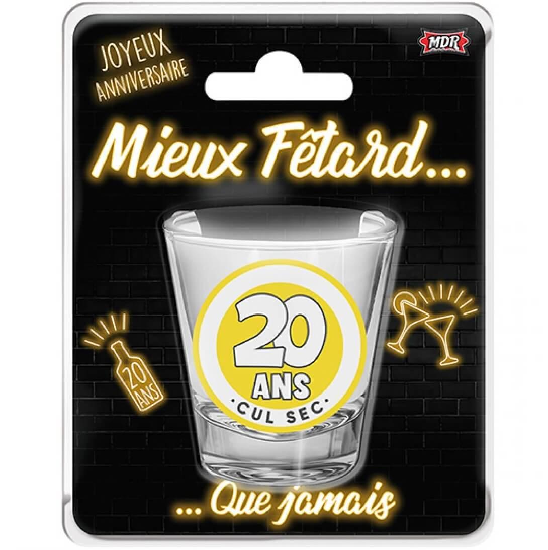 Shot02 cadeau anniversaire 20ans verre shooter