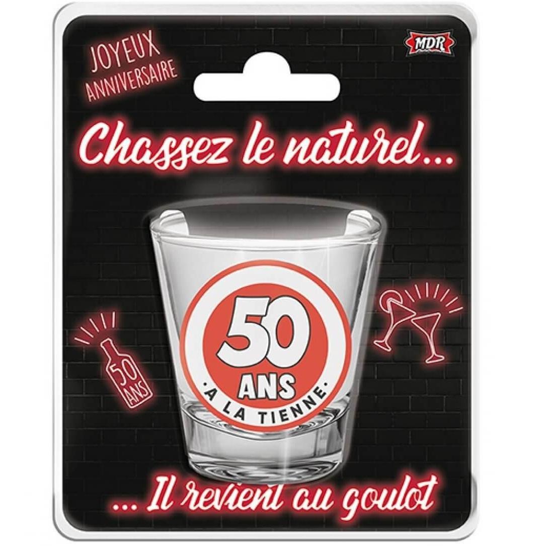 Shot05 cadeau anniversaire 50ans verre shooter