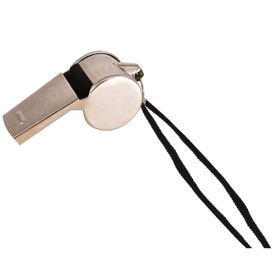 Sifflet en metal argent