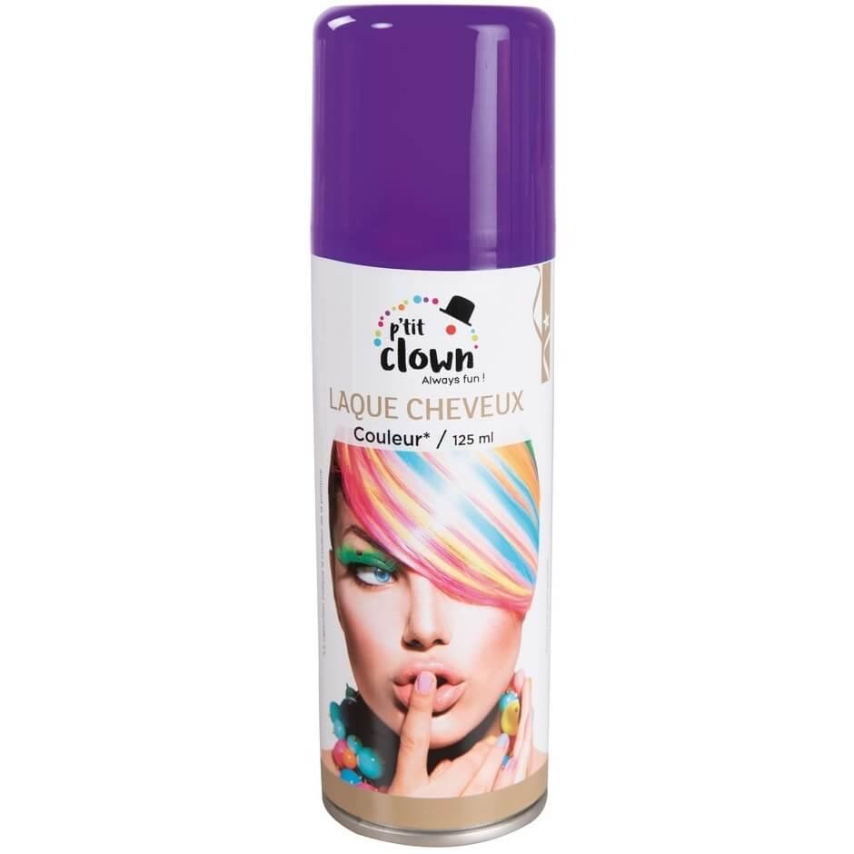 Spray laque pour cheveux violet