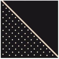 Stfn serviette de table elegante pois noir