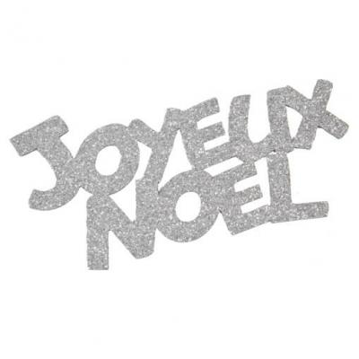 Stickers joyeux noel argent