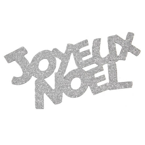 Stickers joyeux noel argent