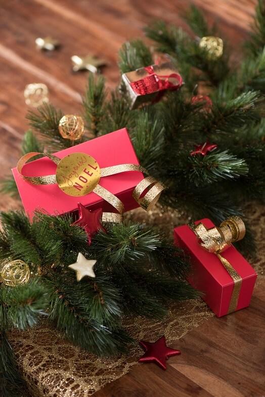Stickers joyeux noel or 1