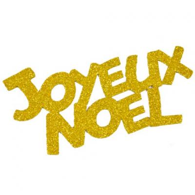 Grand stickers joyeux Noël or (x2) REF/DEC848