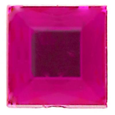 Strass autocollante carree fuchsia