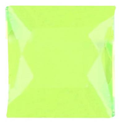 Strass carrée autocollante verte (x48) REF/4113