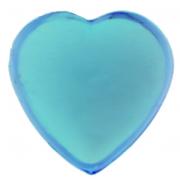 Strass coeur autocollante bleu turquoise (x36) REF/4114