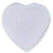 Strass coeur autocollante transparente (x36) REF/4114
