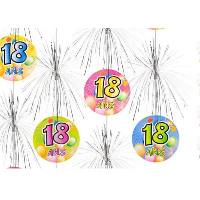 Suspension cascade anniversaire 18ans (x1) REF/AA1011PP/18