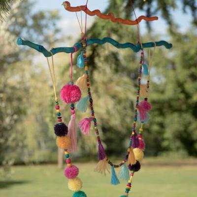 Decoration avec des pompons