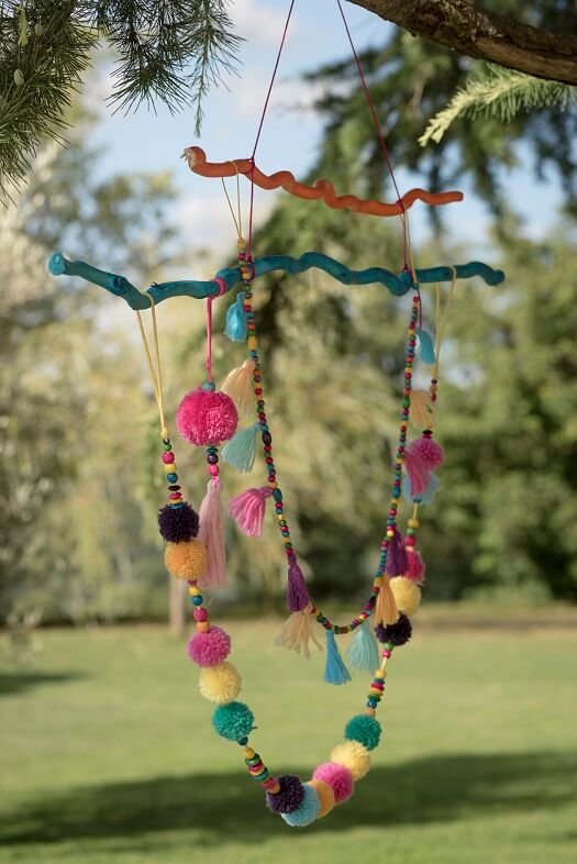 Suspension pompon