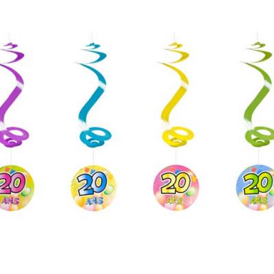 Suspension spirale anniversaire 20ans (x4) REF/AA1010PP/20