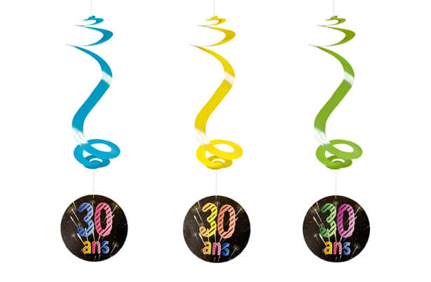Suspension spirale anniversaire 30ans