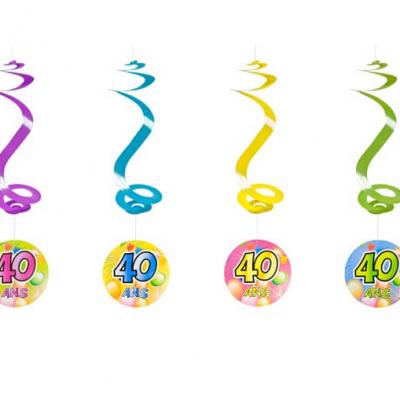 Suspension spirale anniversaire 40ans (x4) REF/AA1010PP/40