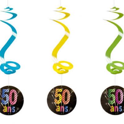 Suspension spirale anniversaire 50ans (x4) REF/AA2010CH/50