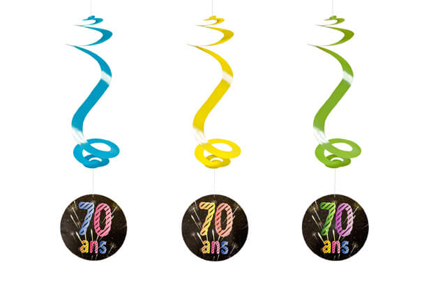 Suspension spirale anniversaire 70ans