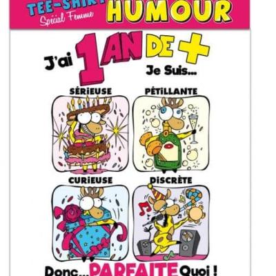 Cadeau de fete pour femme avec t shirt joyeux anniversaire