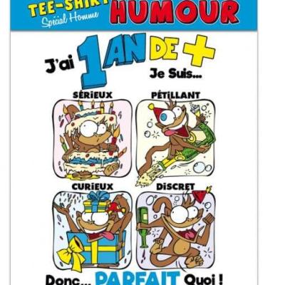 Cadeau de fete pour homme avec t shirt joyeux anniversaire