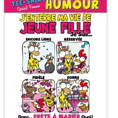 Cadeau enterrement de vie de jeune fille pour femme avec t shirt