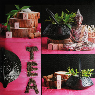 Tableau buddha-tea fuchsia (x1)