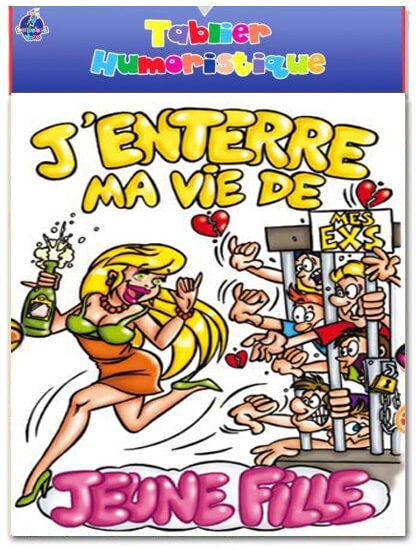 Tablier enterrement de vie de jeune fille 1