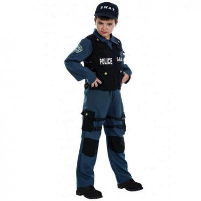 Costume Agent du SWAT 9 à 10 ans REF/C4086140 (Déguisement enfant 140cm)
