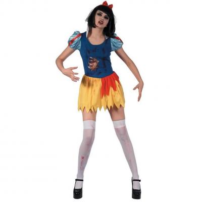 Costume adulte Halloween pour femme en princesse zombie avec robe taille S-M (x1) REF/93148